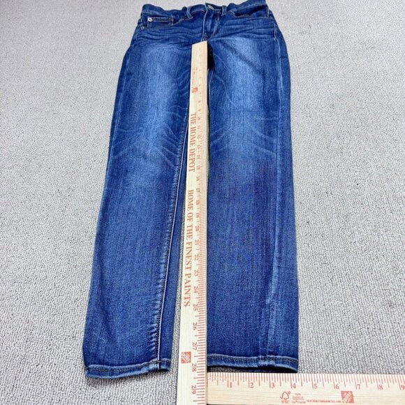 Express Jeans Legging Mid Rise Blue Pockets Women’s Size 00 - Picture 3 of 12